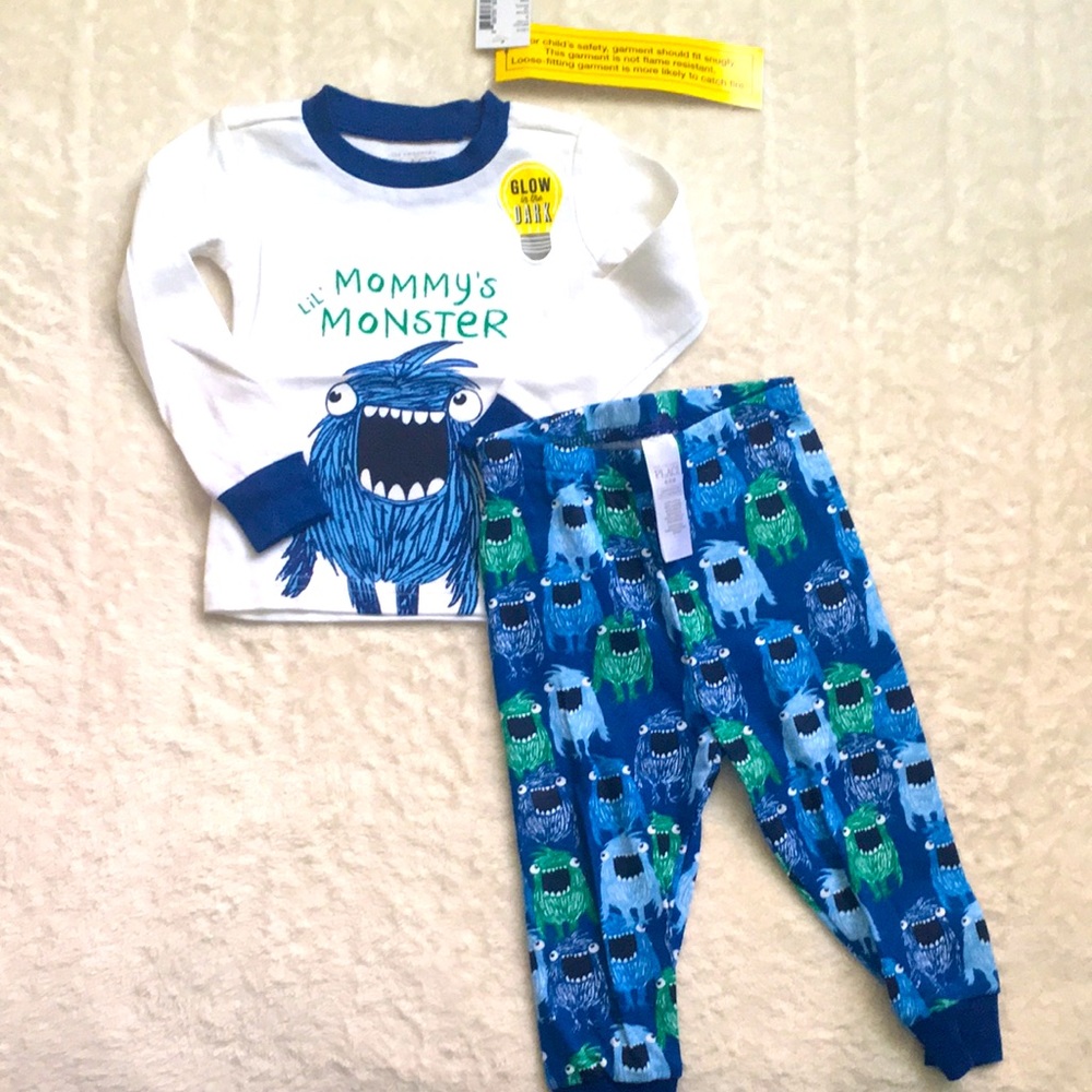 Boy glow in the dark pjs